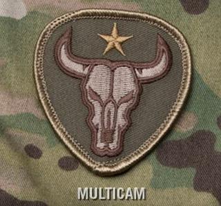 Bull Skull Multicam MSM Patch